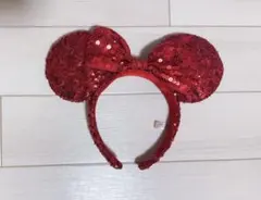 ディズニー　カチューシャ 赤