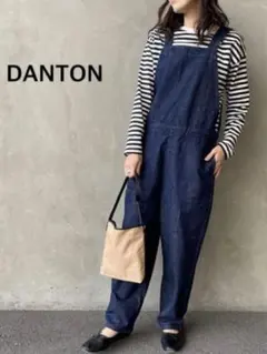 新品タグ付き　DANTON サイズ36　サロペットスカート　ネイビー 楽天市場】DANTON ダントン コットンツイル サロペットスカート