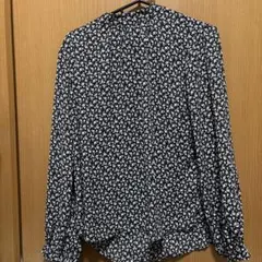 GU花柄 長袖シャツ ブラウス