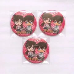 名探偵コナン 脱出 缶バッジ 新一 蘭