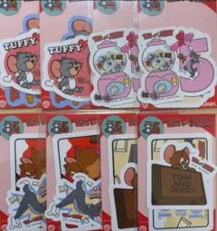 トムとジェリー オリジナルステッカー　全4種×2セット セブンイレブン