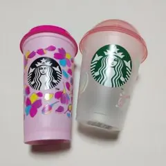 スターバックス 花柄 タンブラー 2個セット