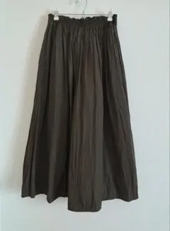 【BEAMS HEART】ガウチョパンツ　フレアパンツ カーキ