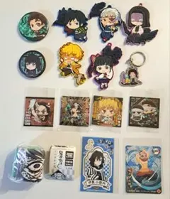 鬼滅の刃　まとめ売り　ラバーマスコット　ミニタオル　缶バッジ　キーホルダー