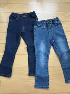 デビロックキッズ デニムパンツ 2本セット 100cmのサムネイル