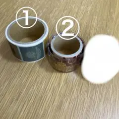 【使用途中】マスキングテープ　①国立科学博物館　②東京駅