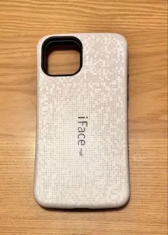 iFace mall iPhone用ケース ホワイト モザイク柄