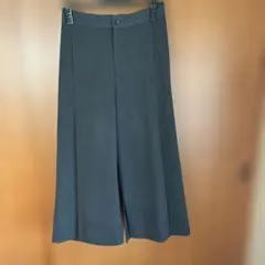 グレー ガウチョパンツ 後ろゴム入り