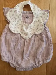 ブランシェス　ロンパース　スタイ付き　70センチ