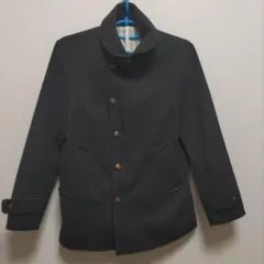 メンズ URBAN RESEARCH DOORS ウールピーコート ダークグレー