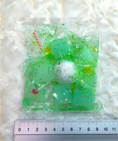 ストレス袋　メロンソーダ　白玉ナタデココ入り　No.１１