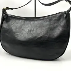 極美品✨イルビゾンテ ショルダーバッグ ハーフムーン 三日月 レザー ブラック 楽天市場】（ イルビゾンテ バッグ IL BISONTE ）イルビゾンテ