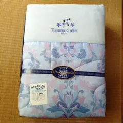 肌布団シングル　Tiziana Gallo 花柄ブルー系