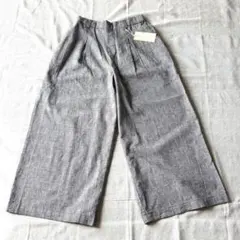 【タグ付き】スタディオクリップ　クロスチェック　タックワイドパンツ　白黒