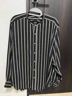 EDIFICE パターンデシン スタンドカラーシャツ　M