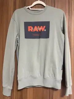 G-STAR グレー ロゴプリント スウェット