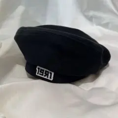 ベレー帽　黒　ブラック　韓国ブランド