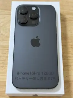 美品 iPhone 16 Pro 128GB ブラックチタニウム SIMフリー