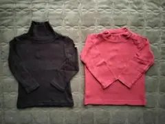 リブハイネックセット 90cm UNIQLO BeBe