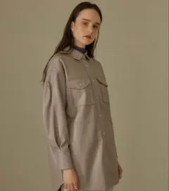 PUBLIC TOKYO/パブリックトウキョウ:エコレザーロングブルゾン