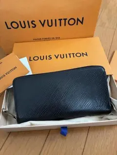Louis Vuitton エピレザー ブラックピンク 長財布