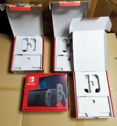 [購入印あり] Switch グレー 空箱 4箱 箱のみ 中敷あり