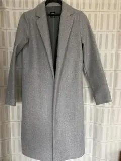 チェスターコート ロングコート グレー　ZARA