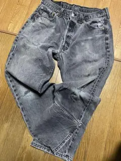 Levi's ブラックデニムパンツ USA製のサムネイル