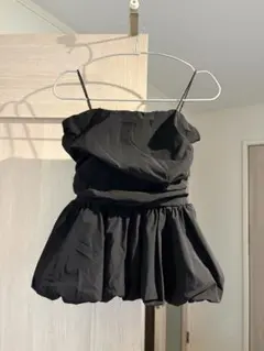 mline バルーンビスチェ　ブラック