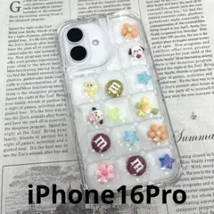 新品未使用 iPhone16 Pro ポコポコ スマホケース ガチャ詰め クリア
