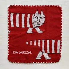 LISA LARSON リサラーソン ハンドタオル 赤 猫 マイキー 北欧のサムネイル