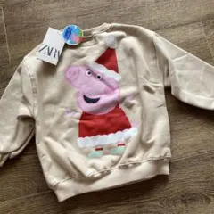 新品タグ付き♡ ベビーZARA ペッパピッグ ザラ 104cm クリスマス