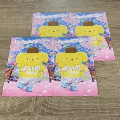 【ポムポムプリン】ポストカード4枚セット ピューロ学園 ノベルティ