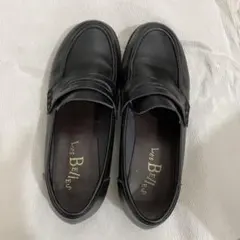 belle&sofa 25cm幅広やさしい靴工房 黒 ローファー