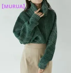 BIGタートルネック　プルオーバー　MURUA