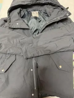 nano universeダークグレー ダウンジャケット フード付き