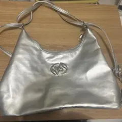 ショルダーバッグ リュック 2wayバッグ シルバー y2k