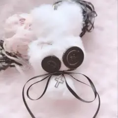 ぬいぐるみ　キーホルダー　パンク　うさぎ　ハンドメイド　サブカル　地雷　平成女児