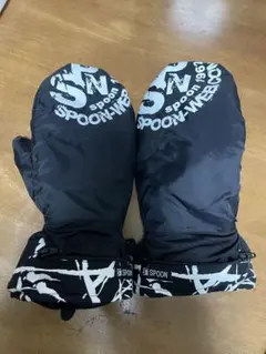 スノー グローブ SPOON GLOVE ミトンカバー ブラック　難あり