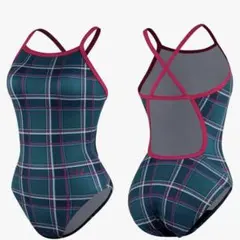 競泳練習水着　SWAVE チェック柄