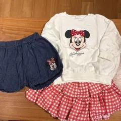 90〜95cm トップス　ボトムス　3点セット　ベビー　ディズニー　ミニー