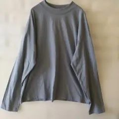 無印良品　長袖トップス　コットン混　Мサイズ　くすみブルー　使用感少