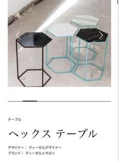 DIESEL LIVING MOROSO ディーゼル モロソ ヘックス 家具① 2025年最新