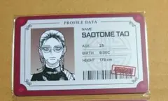 タオ　プロフィールカード　極楽街　韓国　4巻　特典