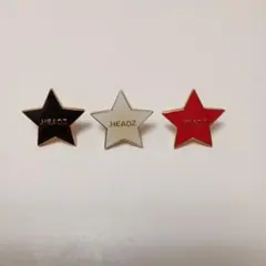 .HEADZ 星型ピンバッジ 3個セット