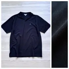 LANVIN SPORT スキッパーポロシャツ LL 黒 鹿の子のサムネイル