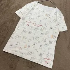 マドモアゼルノンノン　ファッションスケッチTシャツ　総柄　手書き風　リバイバルのサムネイル