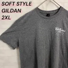 ギルダン 杢調 シンプル 霜降りグレー イベントTシャツ 2XL アメリカ古着