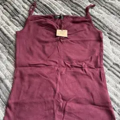 COMME CA ISM タンクトップ ボルドー 新品