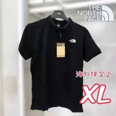 ラスト1【海外限定】ノースフェイス ポロシャツ 黒 XL オールデイ クラシックのサムネイル